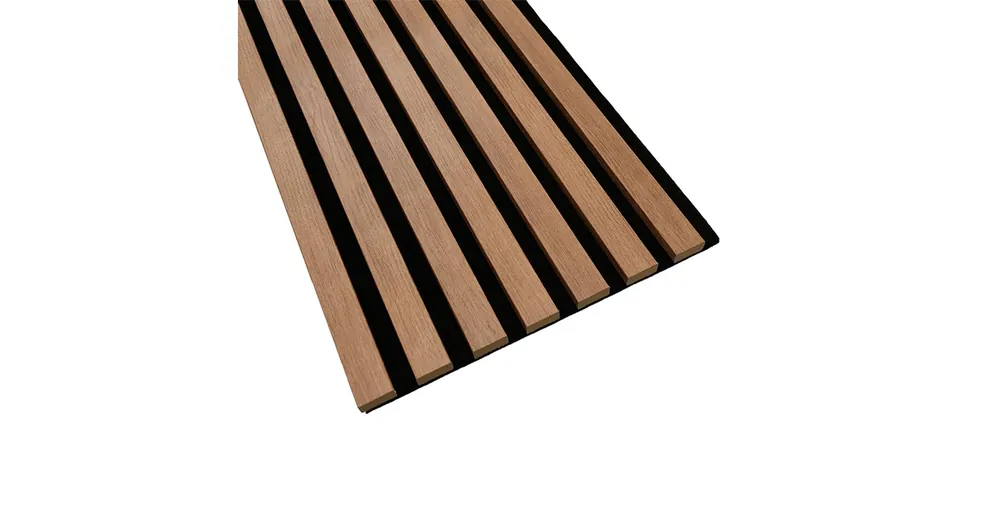 Falpanel Decowall akusztik, MDF Bronz tölgy fekete filcre rögzítve 2600x300x17mm (2db/csom) Exkluzív ajánlat