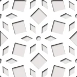 Prémium Perforált lemez Laccato-Hdf LILY perforációval Krono 101 Fehér 1400x510x3mm