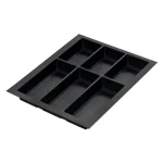 Akciós ár Evőeszköztartó Classico Kristall softTouch 45 (372x474 mm) fekete