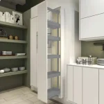 Árengedmény Dispensa kamraszekrény vasalat SZETT 1900-2300mm 5db K-Line Fehér polc 400mm