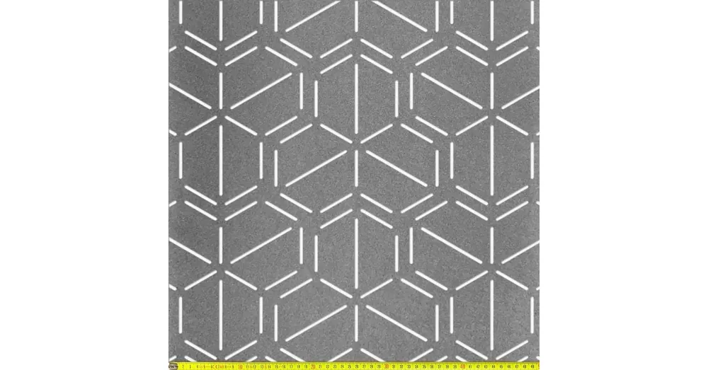 Exkluzív ajánlat Perforált lemez Fekete MDF5 BEEHIVE perforációval 1218x608x5mm