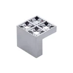 Fogantyú 550-16 Matt aluminium-swarovski kristály 16mm Rendeld meg most