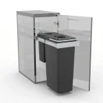 Nézd meg most EKOTECH - Beépíthető hulladékgyűjtő SMART Inox 1x26 liter+1x7 liter lágyan záródó