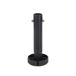 Szekrényláb HETTICH 61852 Korrekt láb 130mm fekete Különleges ajánlat