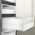 Gyors szállítás Blum MERIVOBOX fiókszett E magasságú BOXCAP Belső fiók fém előlappal 500mm Selyemfehér