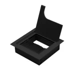 Kábelkivezető 80x80mm Fém Fekete Biztonságos vásárlás