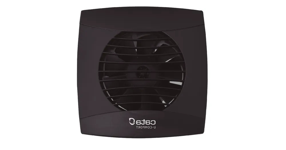 Gyors szállítás Cata UC-12 Hygro fekete ventilátor utószellőztető és páraérzékelő funkcióval, fordulatszám állítási lehetőséggel, pillangószeleppel