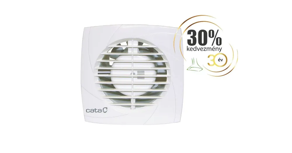 Exkluzív ajánlat Cata B-10 Plus H/B ventilátor utószellőztető és páraérzékelő funkcióval
