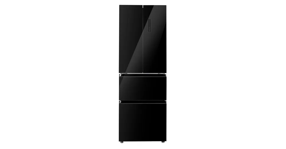Nézd meg most EVIDO LUNA 320B szabadonálló hűtő és fagyasztó, francia ajtó, 63,5x185,5 cm, 320 l, E energiaosztály, fekete üveg
