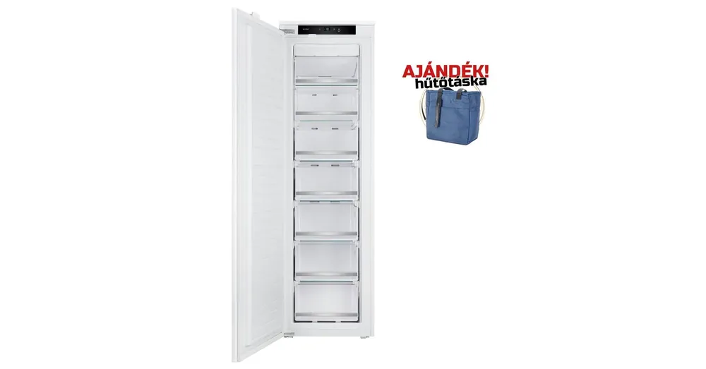 Biztonságos fizetés NODOR - Beépíthető fagyasztószekrény NorFrost ICE TNF-177 BI SL + Ajándék Hűtőtáska