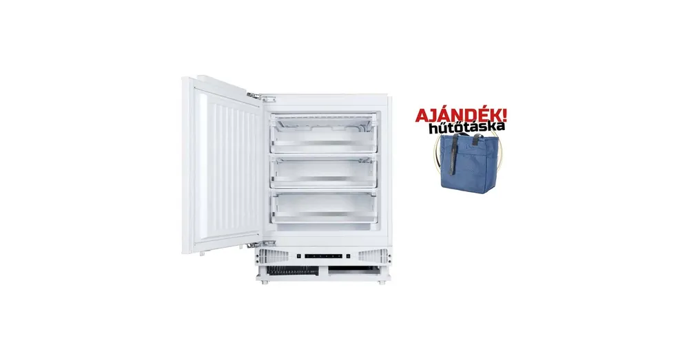 Alacsony ár NODOR - Beépíthető fagyasztószekrény NorFrost ICE-82 BI + Ajándék Hűtőtáska