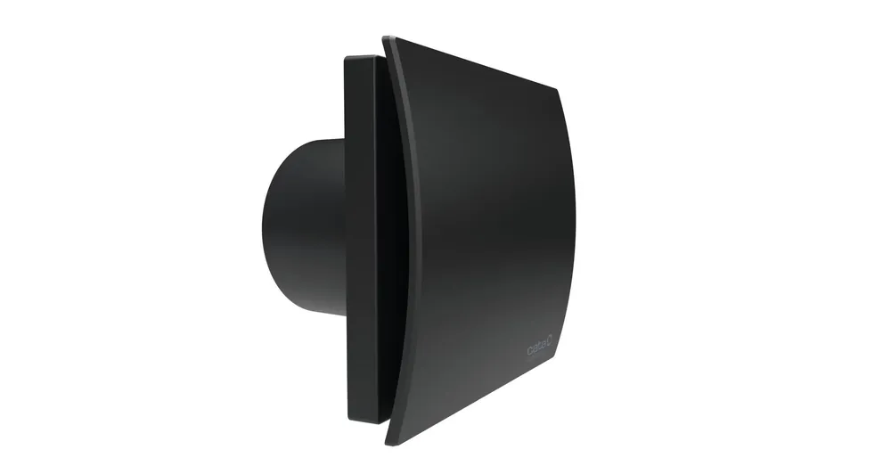 Cata UC-10 Silentis Timer fekete ventilátor utószellőztető funkcióval, dekoratív előlappal, pillangószeleppel Biztonságos fizetés