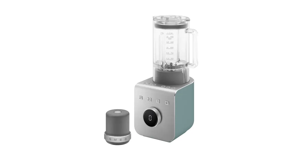 Akciós ár SMEG NAGY TELJESÍTMÉNYŰ TURMIXGÉP, Collezione design, vákuumszivattyú alaptartozék, matt smaragdzöld