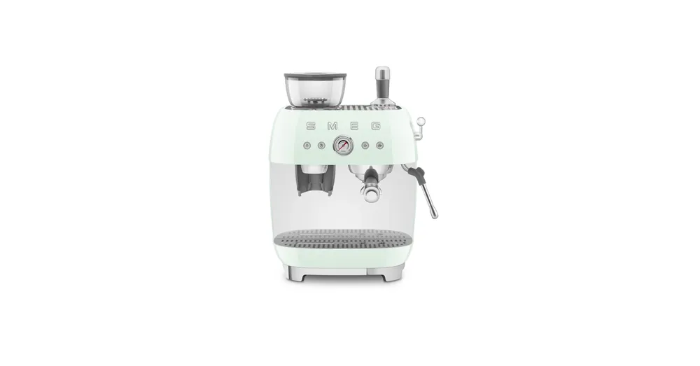Utolsó esély SMEG ŐRLŐVEL KOMBINÁLT ESPRESSO KÁVÉFŐZŐ, retro, világoszöld