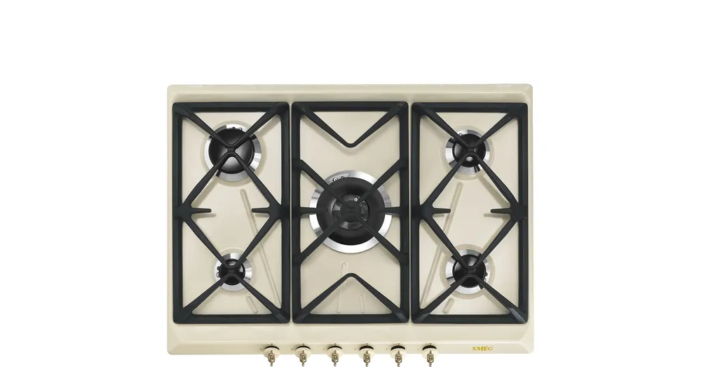 SMEG GÁZ FŐZŐLAP, Colonial design, 70 cm, 5 gázégő, bézs Legjobb ár