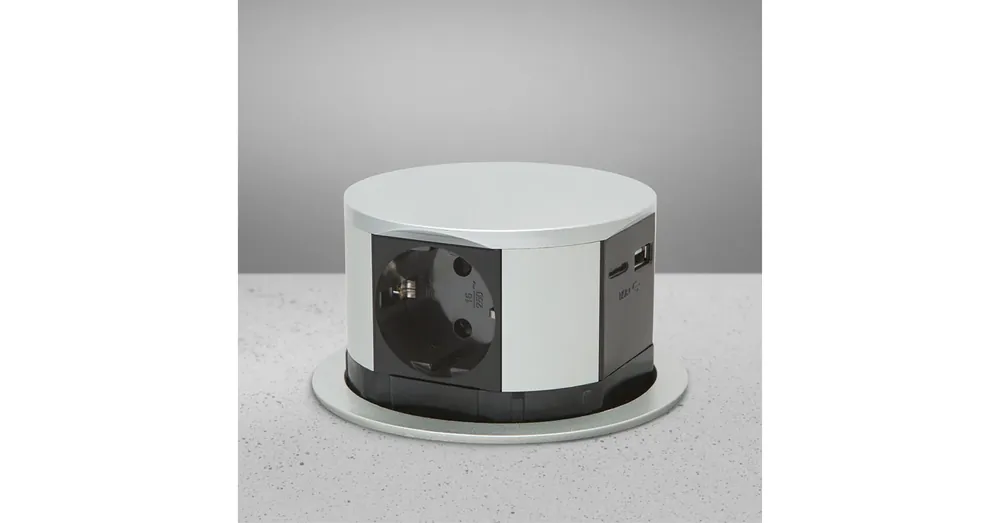 Nézd meg most Konnektor Munkalapba Lift 3-as + 1 USB-A + 1 USB-C