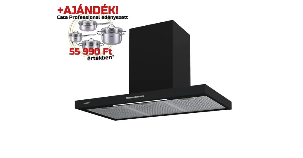 Prémium CATA - Páraelszívó Sygma 9010 BK + CATA PROFESSIONAL edényszett