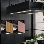 Ciarko Design MINIMAL 1 90 cm fekete sziget páraelszívó (oldalsó panel nélkül) Azonnal elérhető