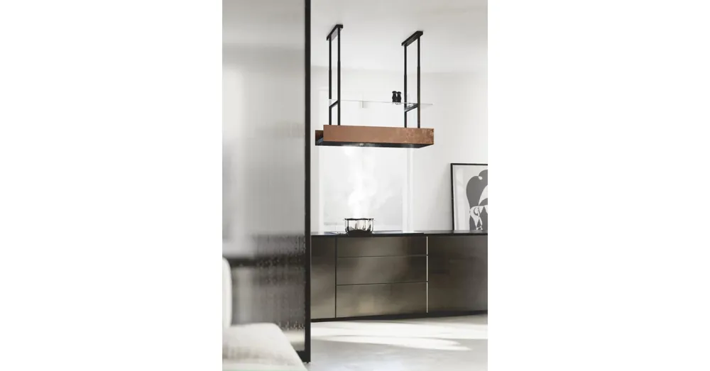 Ciarko Design MINIMAL 1 120 cm fekete sziget páraelszívó (panellal) Bestseller