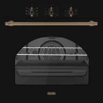 Biztonságos fizetés EVIDO RUSTIC-O 60A légkeveréses sütő, grill ,analóg,antracit/bronz