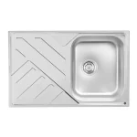 Exkluzív ajánlat Aurora 1D Inox mosogató 790x500-195mm 186323