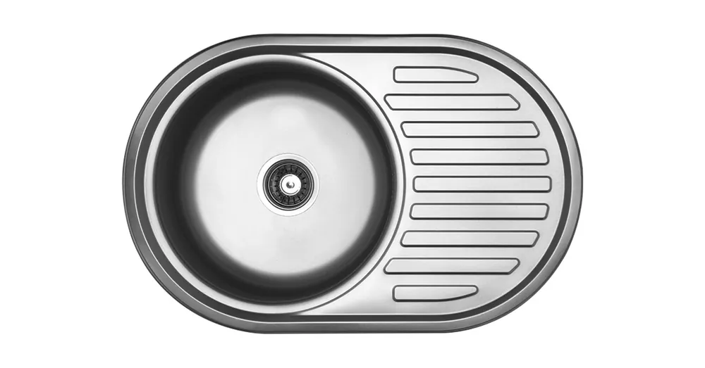 Kiárusítás Laveo FARO egykör csepptálcás mosogató, inox K.
