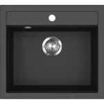 Biztonságos fizetés EVIDO Quadro 6 gránit mosogató, 562 x 510 mm, antracit