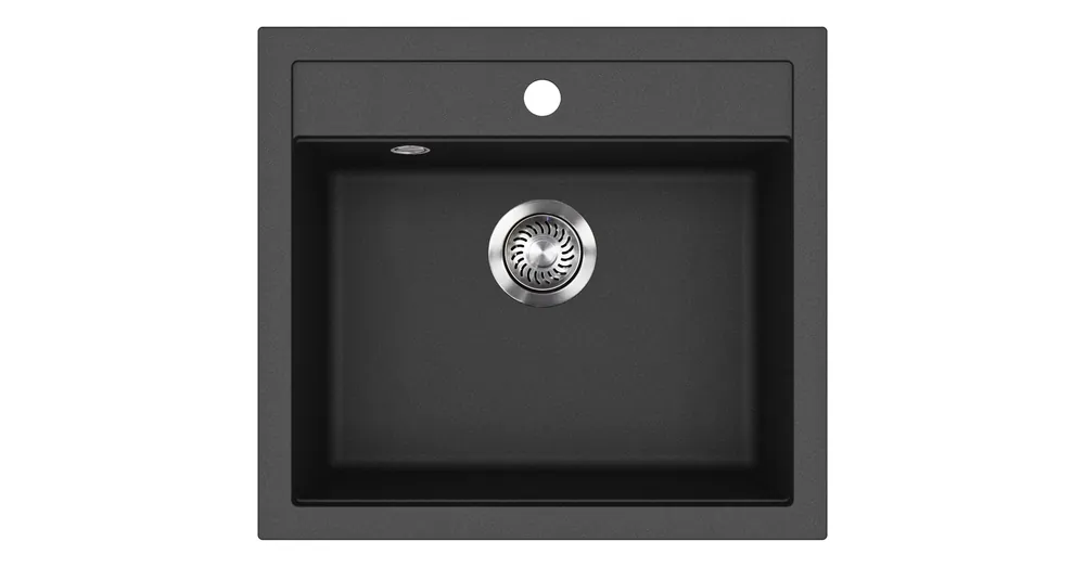 Biztonságos fizetés EVIDO Quadro 6 gránit mosogató, 562 x 510 mm, antracit