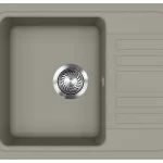EVIDO Home 45S compact gránit mosogató 575x460 mm platina Szezonális akció