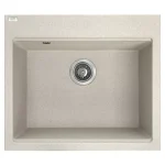 Vedd meg online RIO 6 egymedencés gránit bézs mosogató szifonnal, 57x50x21,5 cm