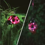 Szolár lámpa - katicabogár - leszúrható / csipeszes - piros - 15 x 7 x 16 cm - 6 LED Kihagyhatatlan ajánlat