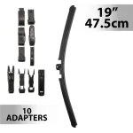 Azonnali szállítás Ablaktörlő 19"/47,5 cm - 10 db adapterrel