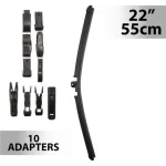 Szuper akció Ablaktörlő 22"/55 cm - 10 db adapterrel