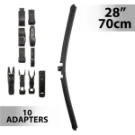 Ablaktörlő 28"/70 cm - 10 db adapterrel Prémium
