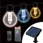 Nézd meg most Smart szolár fényfüzér - 15 db fehér LED - állítható színhőmérséklet - 7,5 m - bluetooth