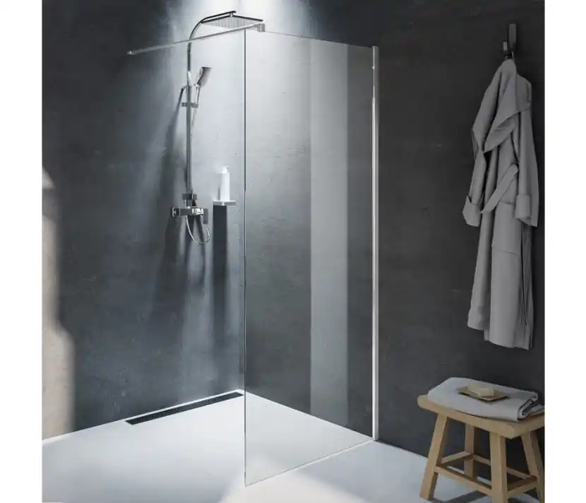 Riho, Novik Z400 GZ4090000 Zuhanyfal, fényes alu kerettel, 85x200 cm Árengedmény