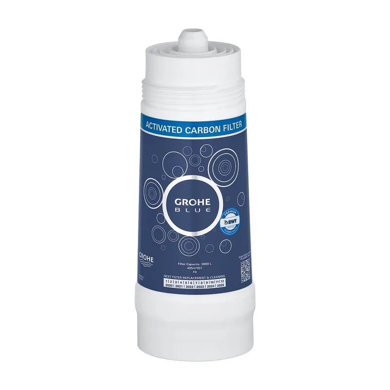 Ajánlat Grohe, Blue Home, aktívszén-szűrő, kapacitása 3000 liter vagy 365 nap, 40547001