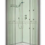 Zuhanykabin, Sanimix 22.1058 WHITE/3, Hidromasszázs, fehér hátfallal, 90x90 cm Legjobb ár