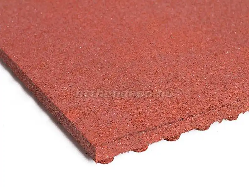 Biztonságos vásárlás C.S.O., Esésvédő gumilap A40 vörös 40 mm, 100*100 cm