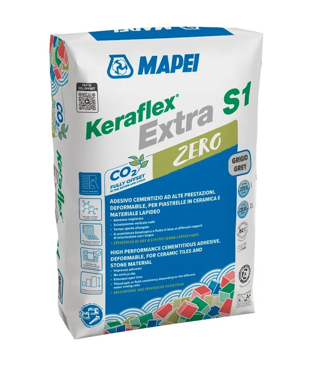 Mapei Keraflex Extra S1 Zero Kerámiaburkolat ragasztó, szürke 25 kg Outlet