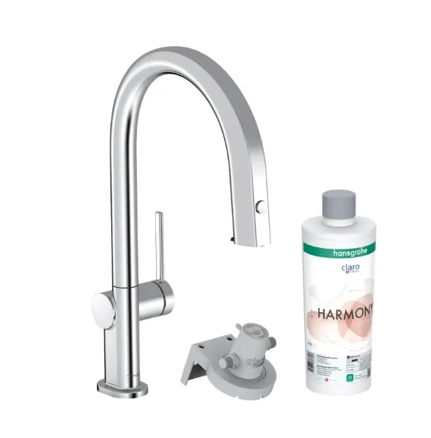 Végkiárusítás Hansgrohe, Aqittura M91 Filtersystem mosogató csaptelep és szűrőrendszer 210 kihúzható zuhanyfejjel, 1 jet, induló készlet 76801000