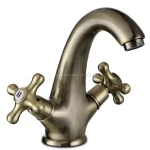 Azonnal elérhető Sobime, RUSTIC, kétkaros mosdó, leeresztővel, rusztikus klasszikus bronz kivitel 91011490