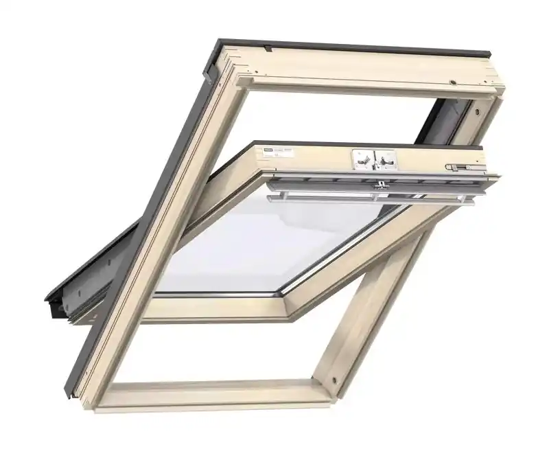 Legkelendőbb Velux, Tetőtéri ablak, GLL MK06 1061, 3-rétegű üvegezés, lakkozott fa, 78x118 cm