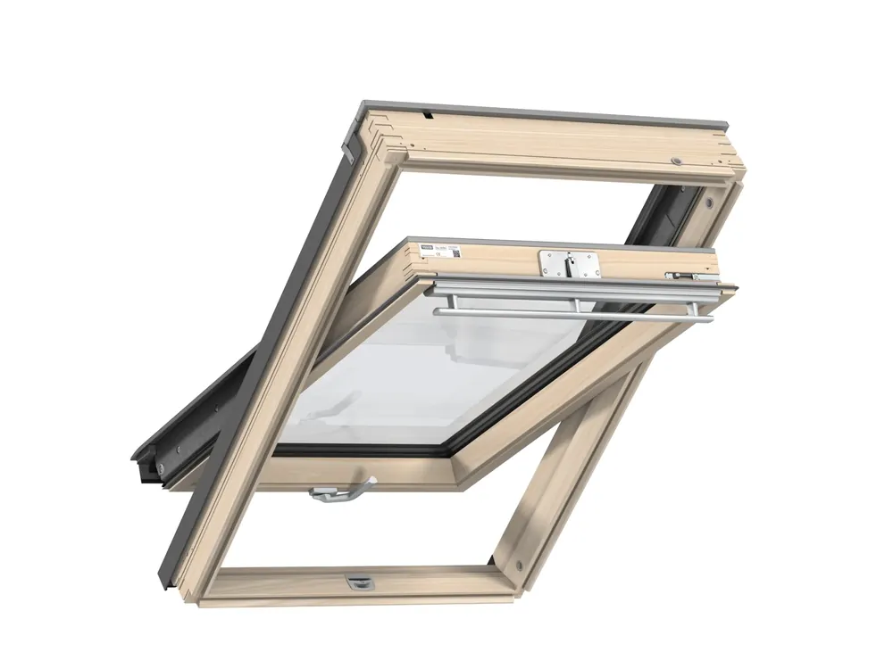 Különleges ajánlat Velux, Tetőtéri ablak, GZL MK06 1051B, 2-rétegű üvegezés, lakkozott fa, 78x118 cm