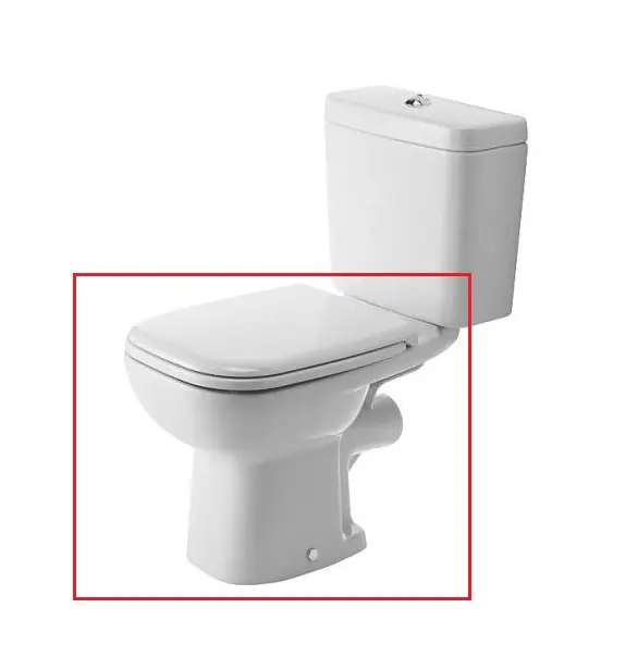 WC, Duravit, D-Code 21110900002, monoblokkos, mélyöblítésű, hátsó kifolyású Azonnal elérhető