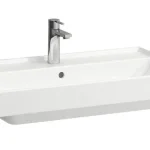 Azonnali szállítás Mosdó, Laufen H810927000104L Fiora, csaplyukkal, fehér 80 cm