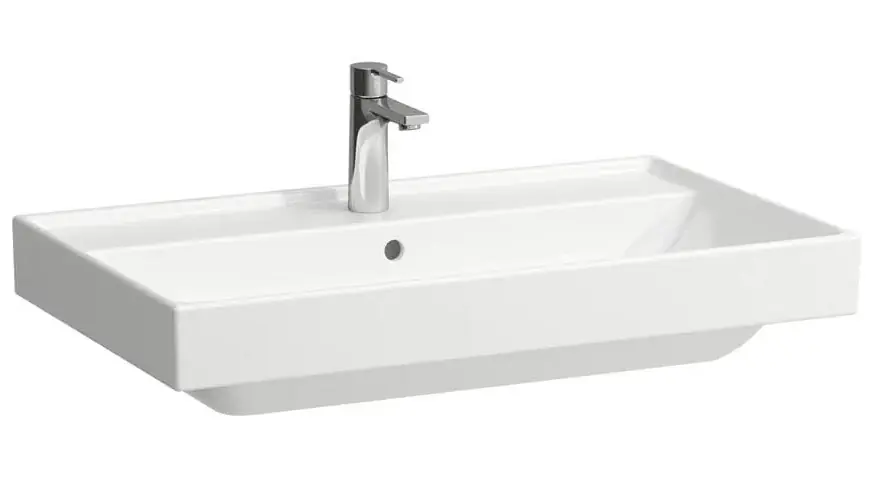 Azonnali szállítás Mosdó, Laufen H810927000104L Fiora, csaplyukkal, fehér 80 cm