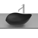 Különleges ajánlat Mosdó, Roca, Ohtake A327A13080, pultra ültethető, matt fekete, 54 cm