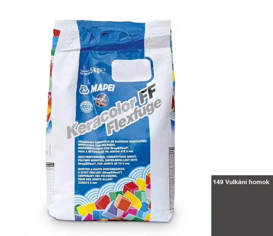 Expressz kézbesítés Fugázó, Mapei, Keracolor FF Flex Nr.149 Vulkáni homok, 5 kg
