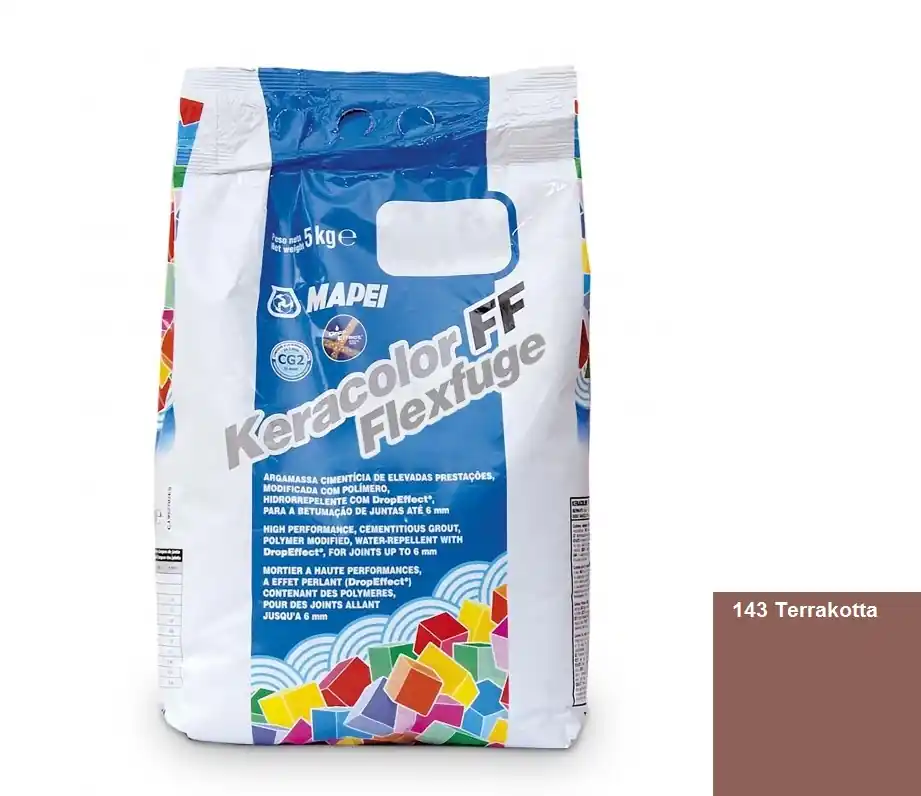 Árcsökkenés Fugázó, Mapei, Keracolor FF Flex Nr.143 Terrakotta, 5 kg